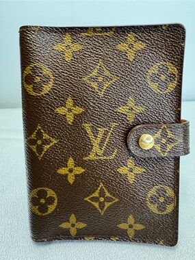 Louis Vuitton LV Monogram Canvas Brown & Gold Agenda Organizer